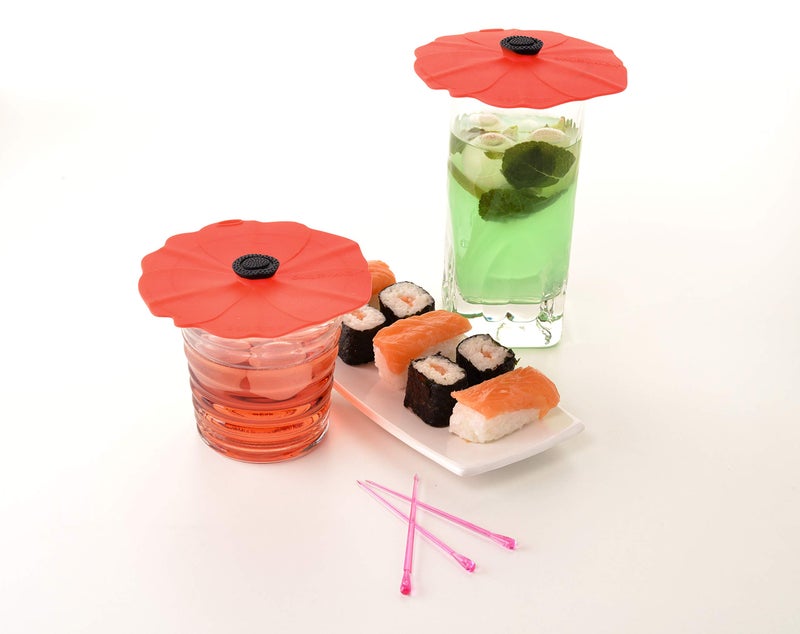Charles Viancin - Poppy Silicone Lid for Food Storage and Cooking - Airtight Seal on Any Smooth Rim Surface - BPA-Free - Oven, Microwave, Freezer, Stovetop and Dishwasher Safe (Drink Covers) - Image 5